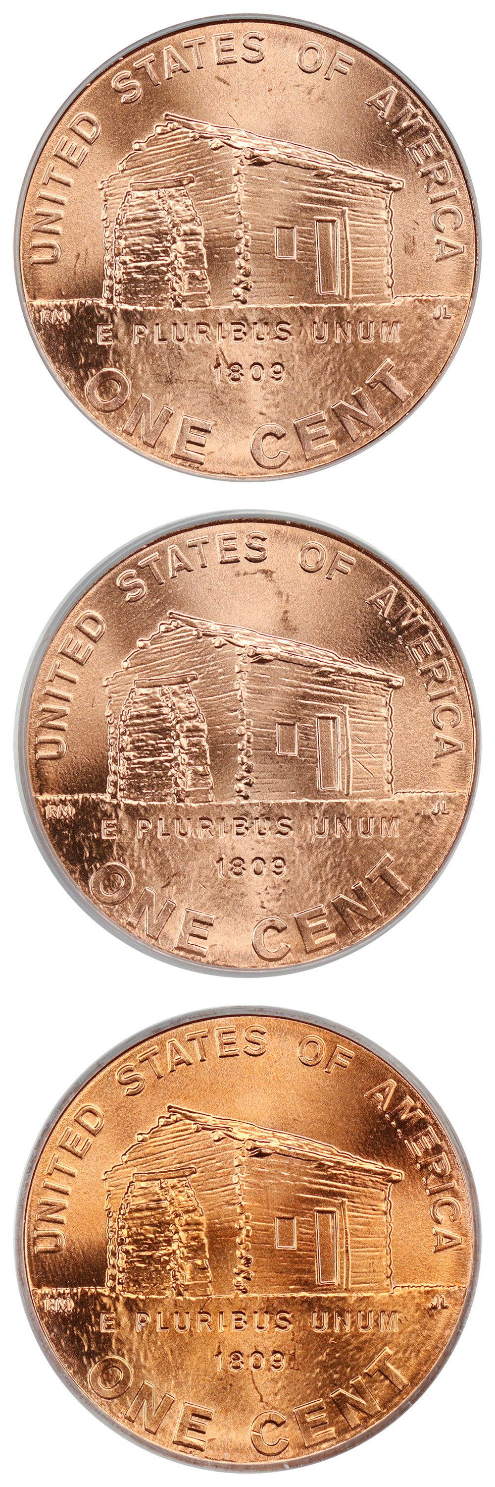 image for: Lot of 2009-D Lincoln-Early Childhood 1c PCGS MS65-67 RD (3 Coins)