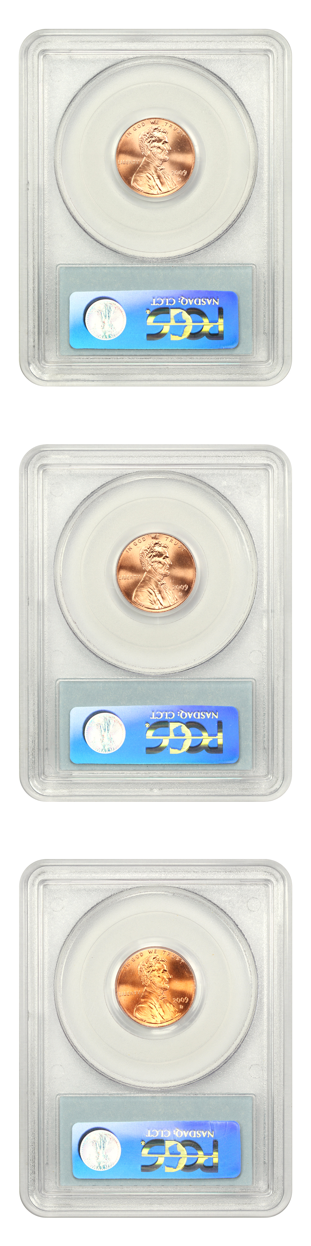 image for: Lot of 2009-D Lincoln-Early Childhood 1c PCGS MS65-67 RD (3 Coins)