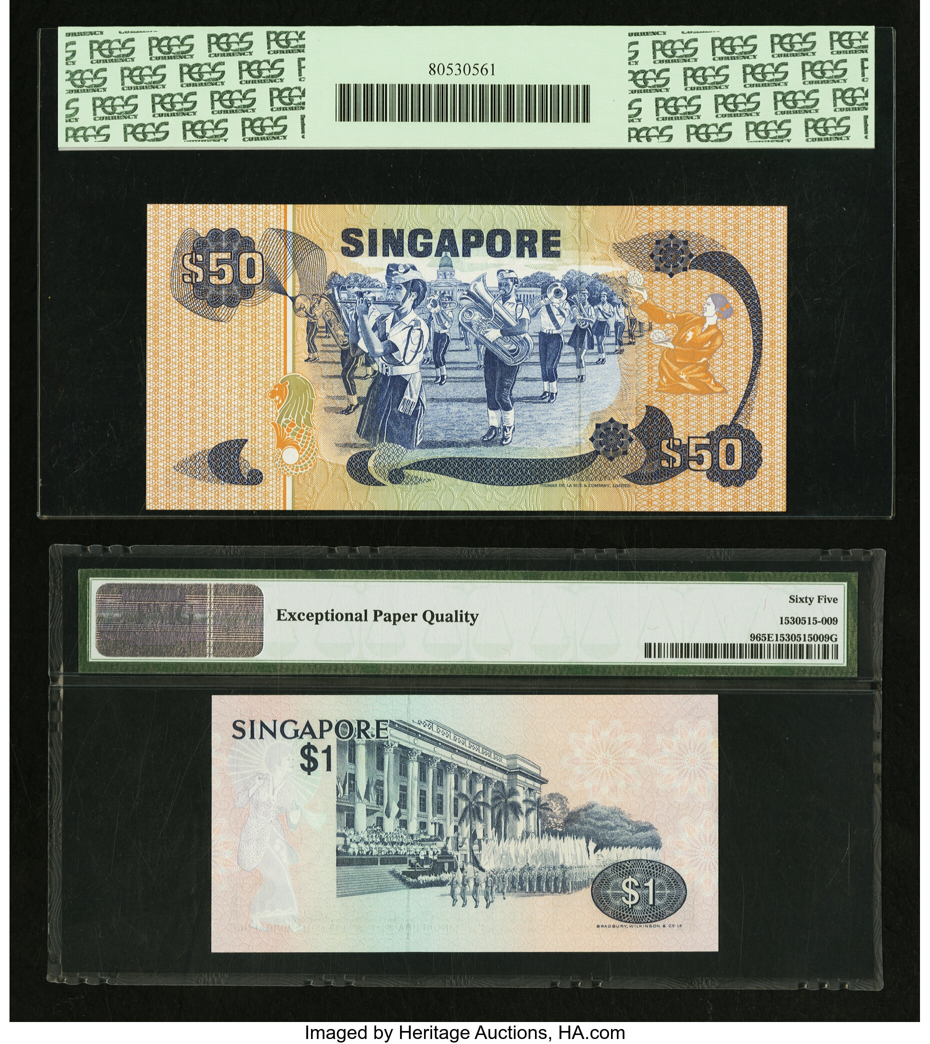 image for: Singapore  50 dollars (B114as)