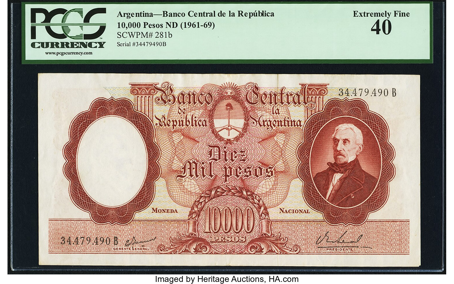 image for: Argentina  10,000 pesos (B334d)