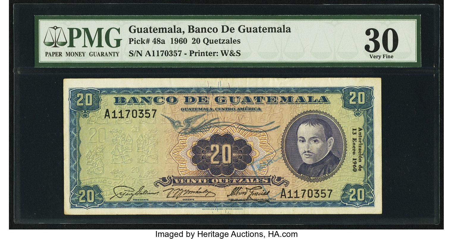 image for: Guatemala  20 quetzales (B529d)