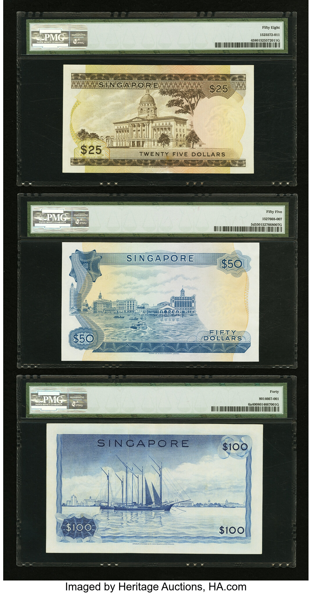 image for: Singapore  100 dollars (B106as)