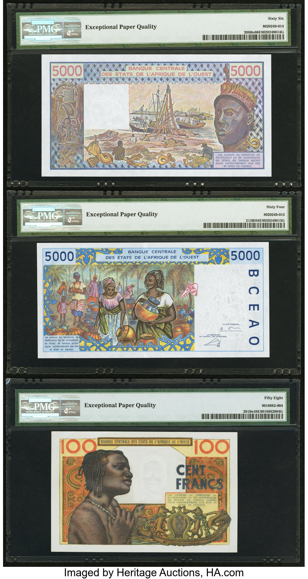 image for: West African States  5,000 francs (B113Bm)