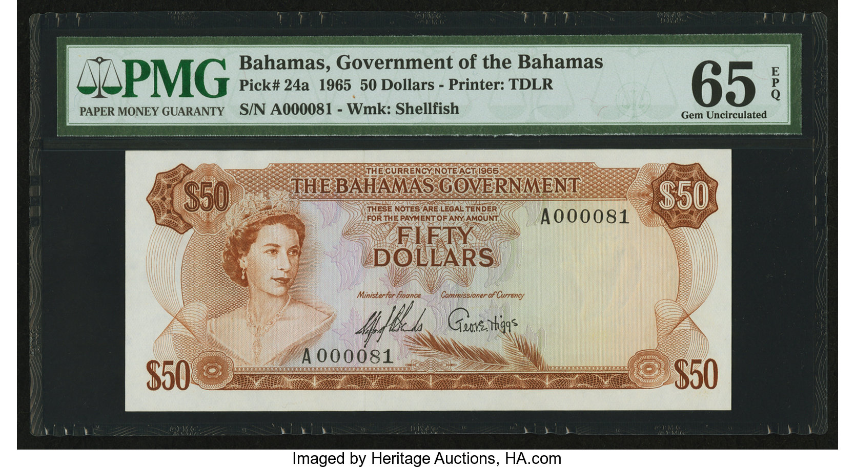 image for: Bahamas  50 dollars (B123a)