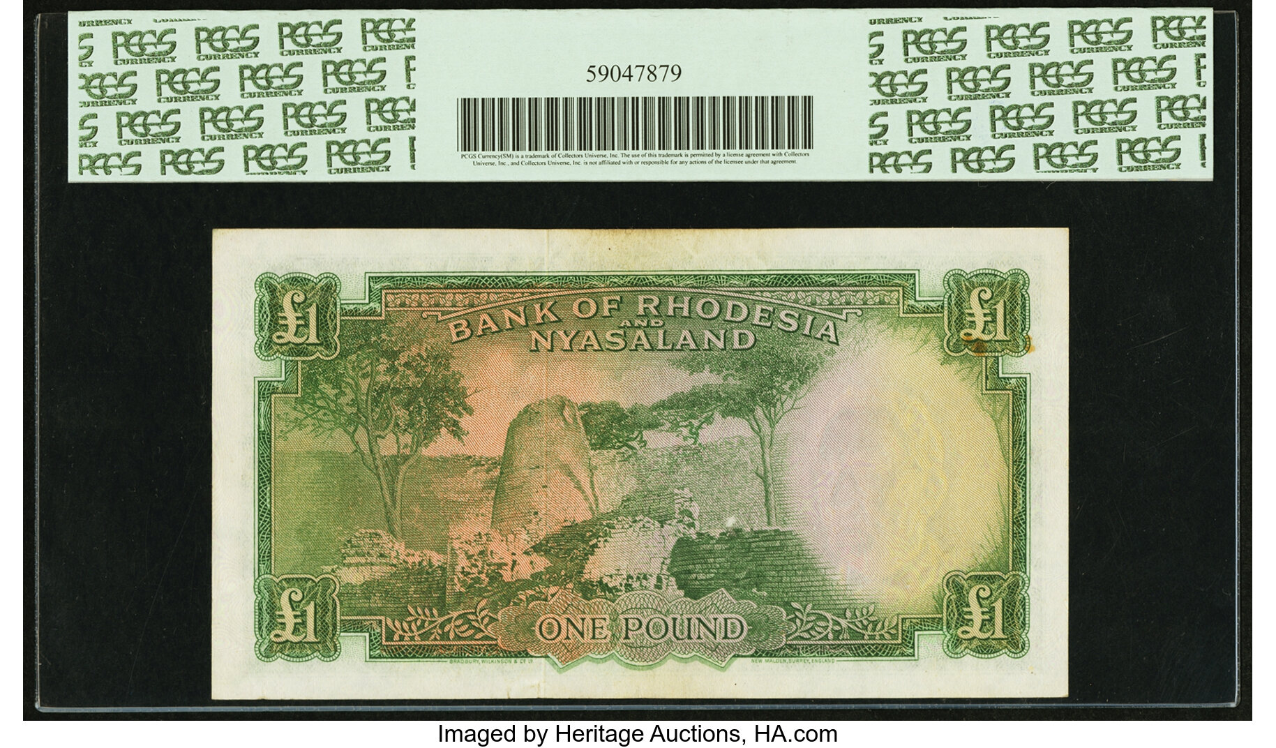 image for: Rhodesia and Nyasaland  1 pound(B102b63s)