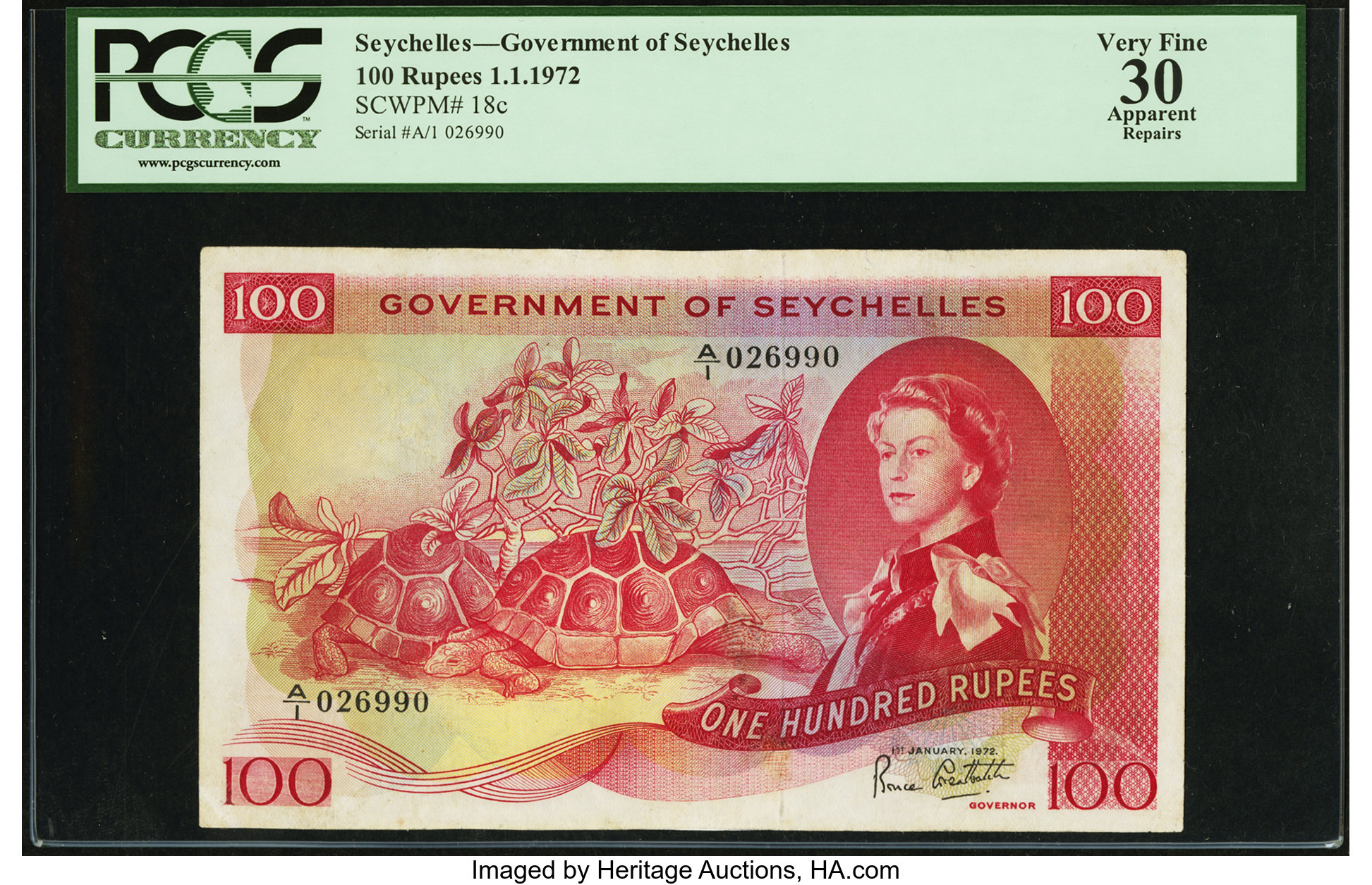 image for: Seychelles  100 rupees (B125c)