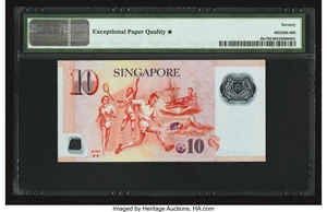 image for: Singapore 10 dollars (B201a)