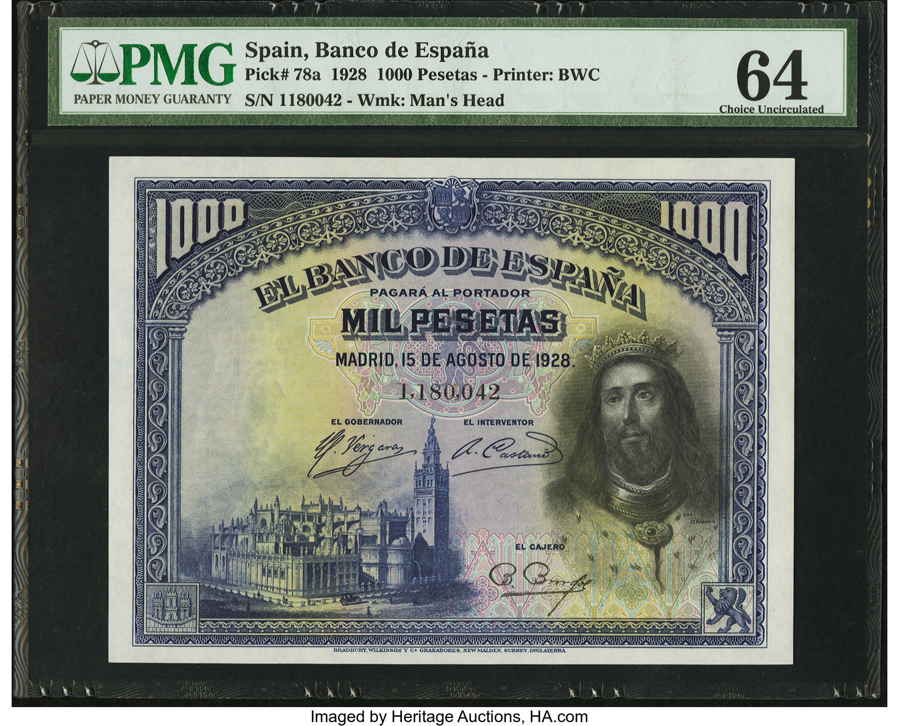 image for: Spain  1,000 pesetas(B522a)