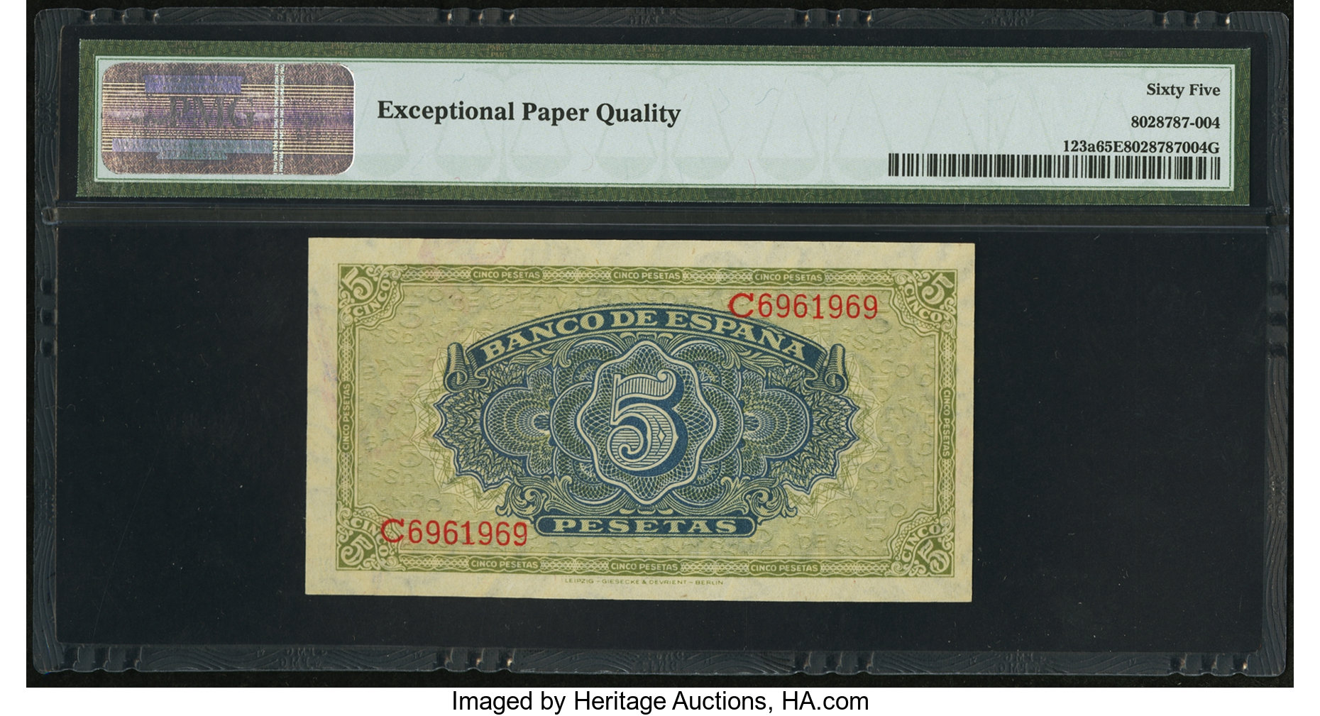image for: Spain  5 pesetas (B589a)