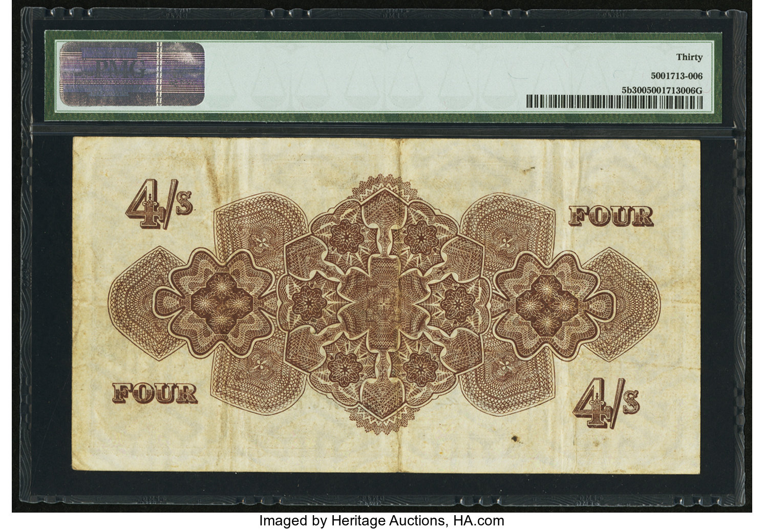 image for: Tonga  4 shillings(B105a)