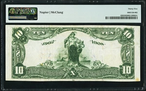 image for: Grand Rapids, WI - $10 1902 Date Back Fr. 620 The Wood County National Bank Ch. # (M)4639 PMG Choice Very Fine 35....