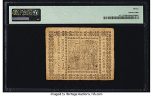 image for: Continental Currency May 9, 1776 $1 PMG Very Fine 30....