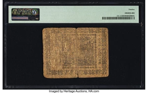 image for: Continental Currency May 10, 1775 $1 PMG Fine 12....