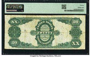 image for: Fr. 320 $20 1891 Silver Certificate PMG Very Fine 20....