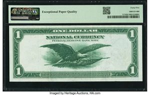 image for: Fr. 717 $1 1918 Federal Reserve Bank Note PMG Choice Extremely Fine 45 EPQ....