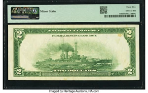 image for: Fr. 774 $2 1918 Federal Reserve Bank Note PMG Choice Very Fine 35....