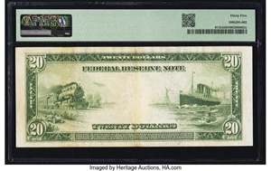 image for: Fr. 971b $20 1914 Federal Reserve Note PMG Choice Very Fine 35....