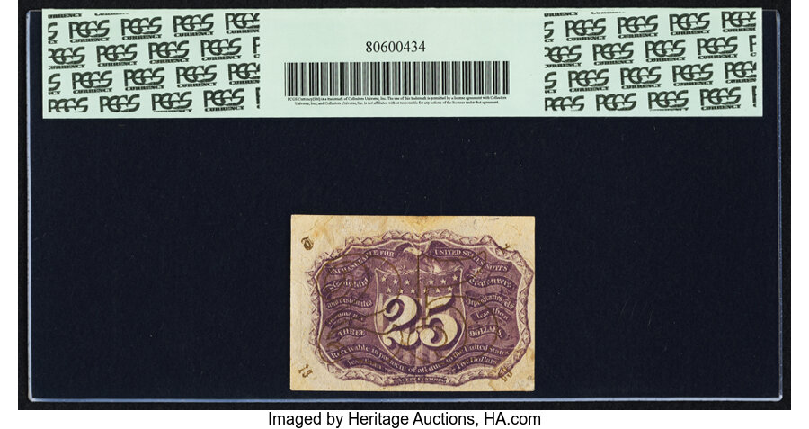 image for: Fr. 1290 25¢ Second Issue PCGS Apparent About New 53....