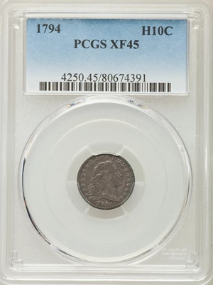 image for: 1794 H10C V-2, LM-2, R.5, XF45 PCGS....