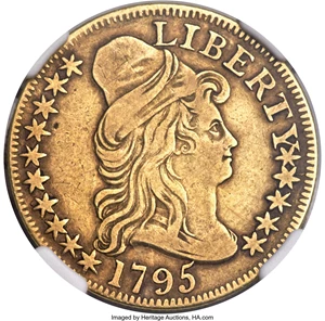 image for: 1795 $5 Small Eagle, BD-3, High R.3, VF30 NGC....