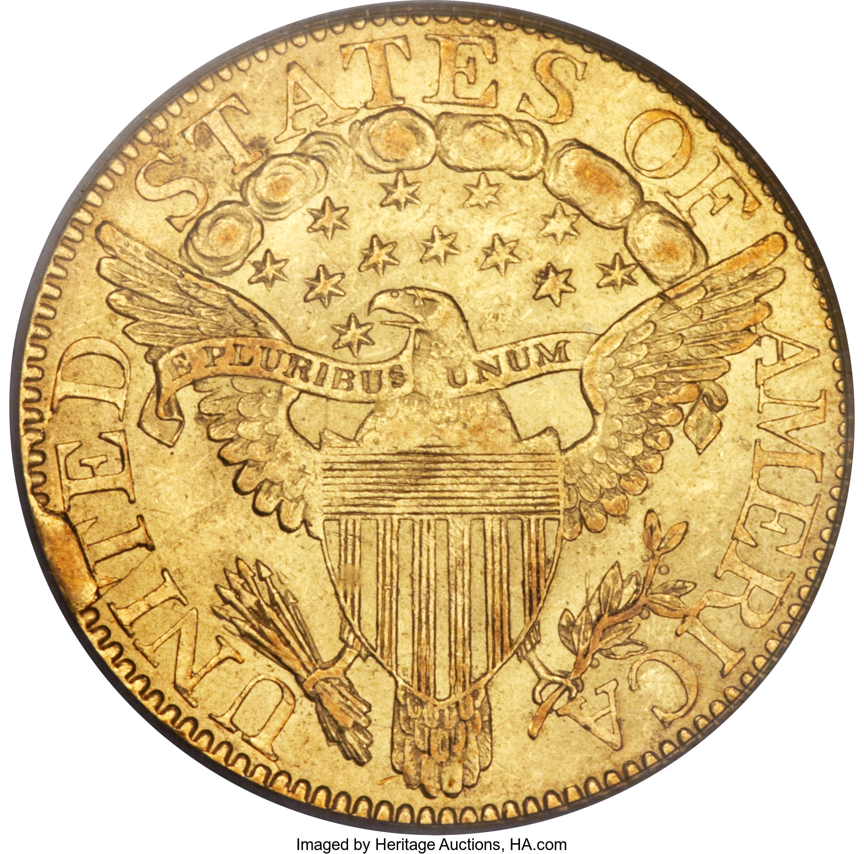 image for: 1807 $5 Bust Right, BD-1, High R.4, MS62 PCGS....