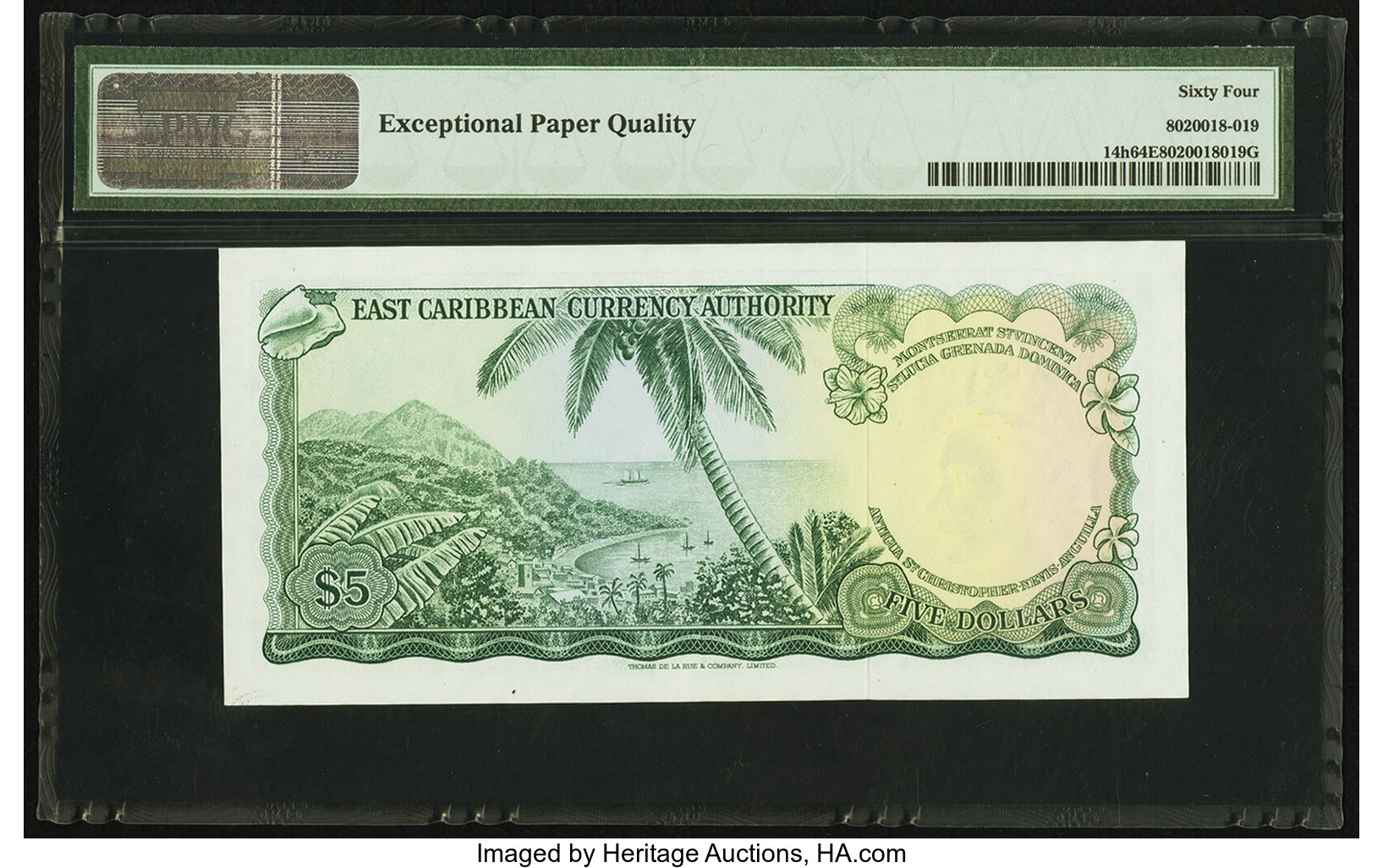 image for: East Caribbean States  5 dollars (B102a1)