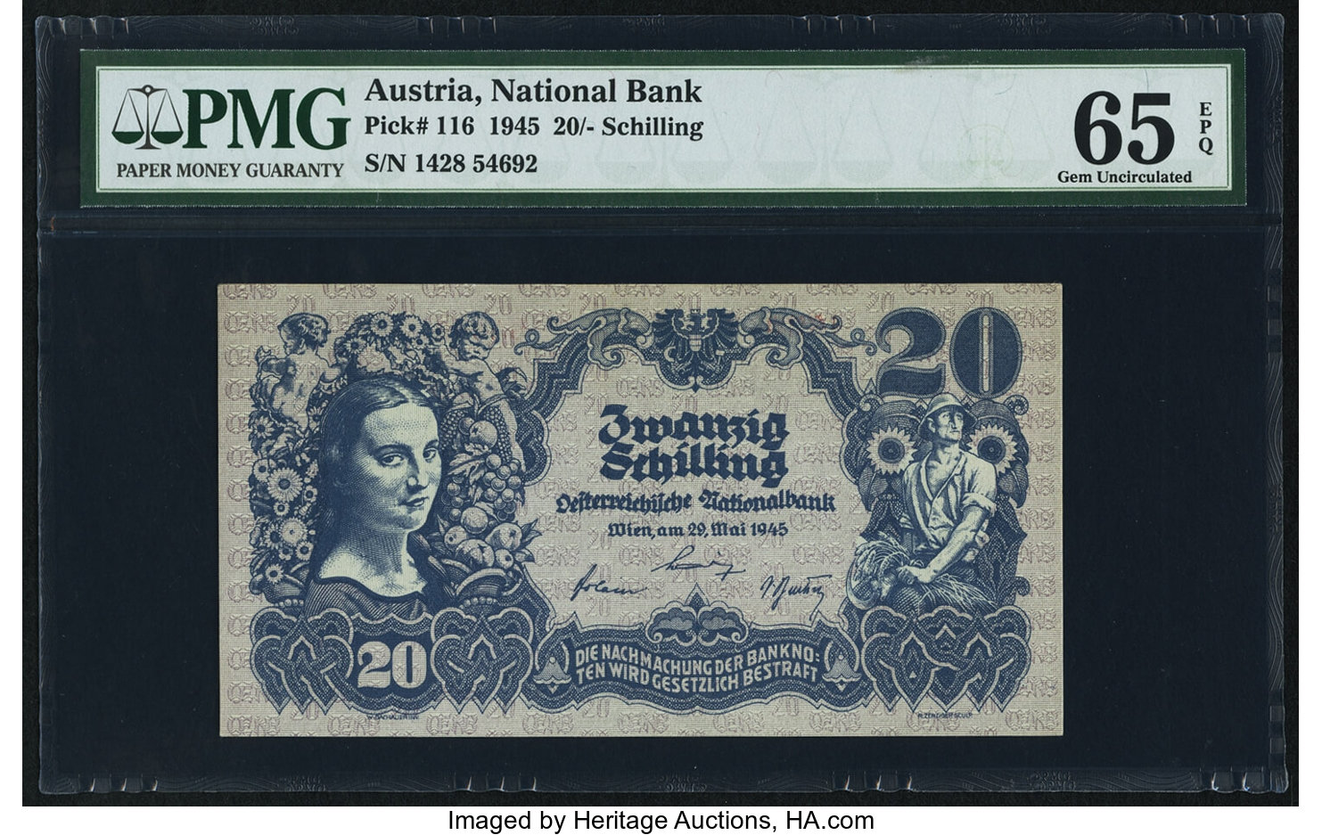 image for: Austria  20 schilling (B220a)