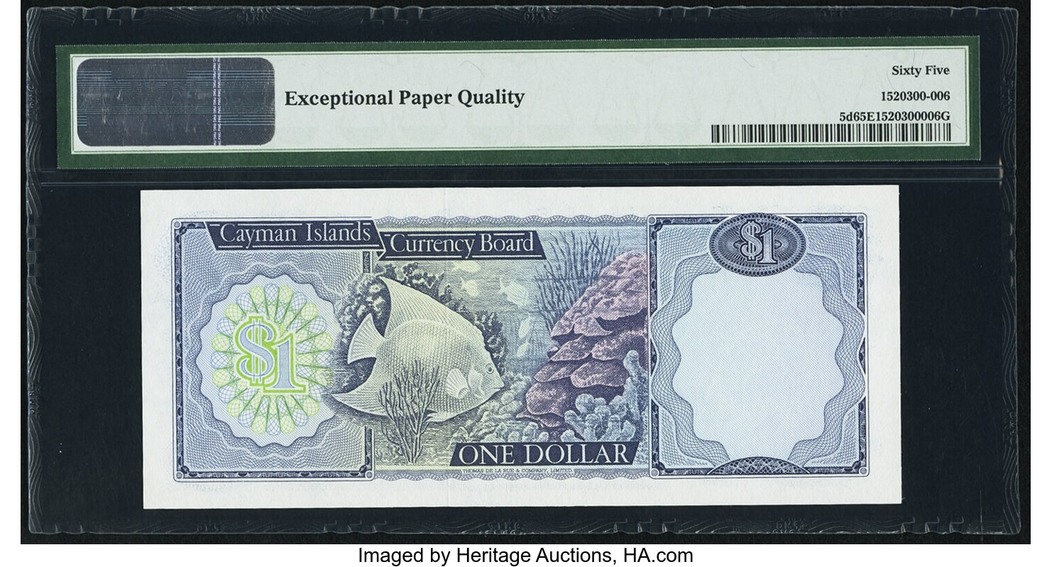 image for: Cayman Islands  1 dollar (B105a)
