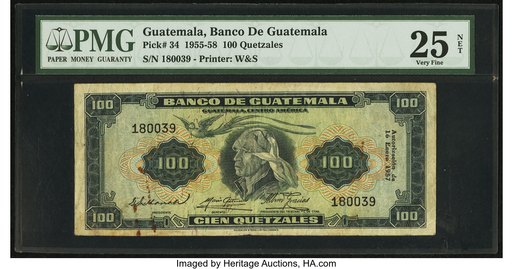 image for: Guatemala  100 quetzales (B516e)