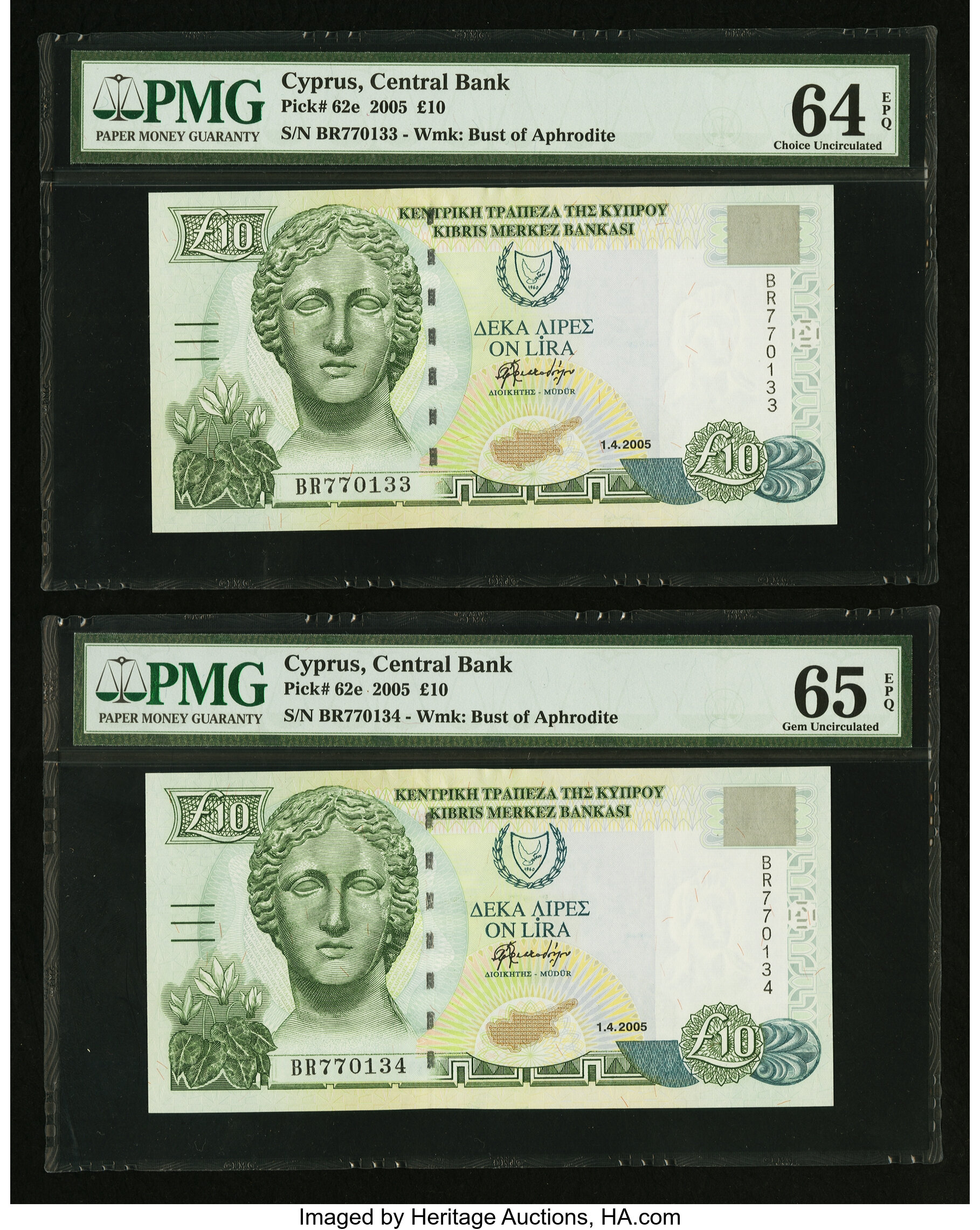 image for: Cyprus  10 pounds (B320d)