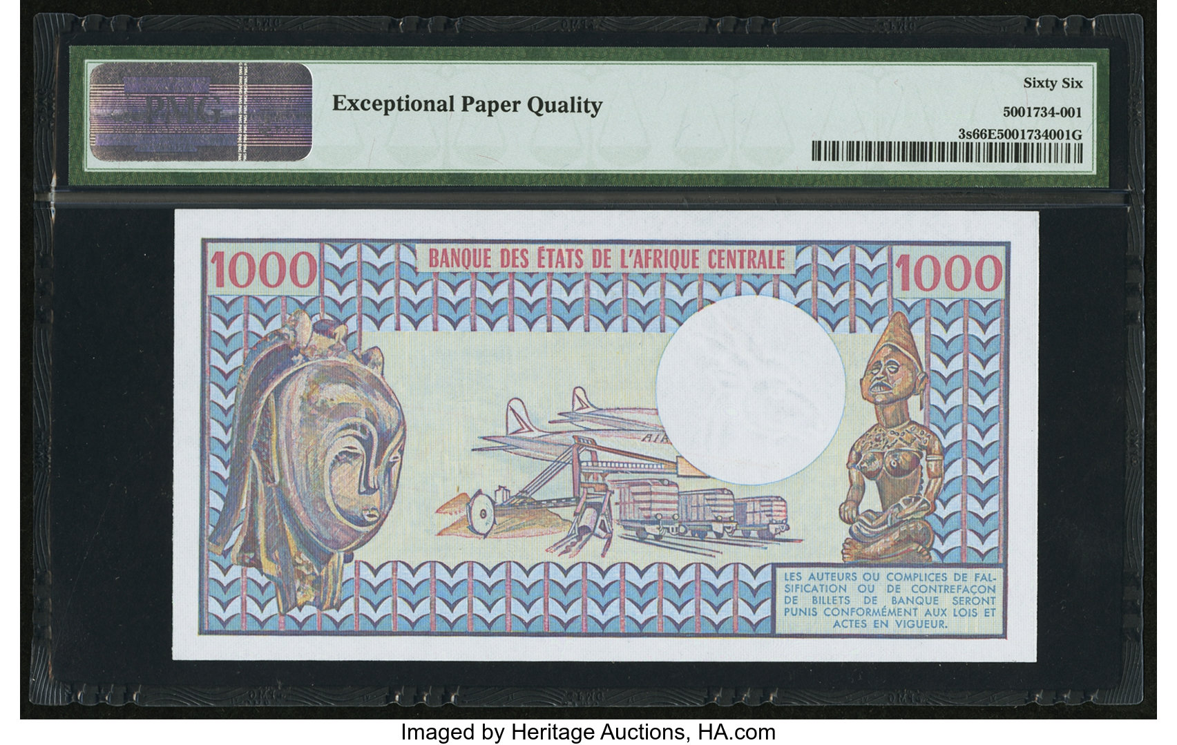 image for: Gabon  1,000 francs (B202es)