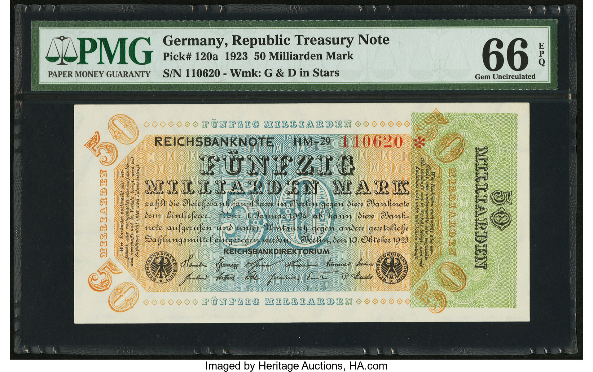 image for: Germany  50 milliarden -50,000,000,000- mark (B284cs2)
