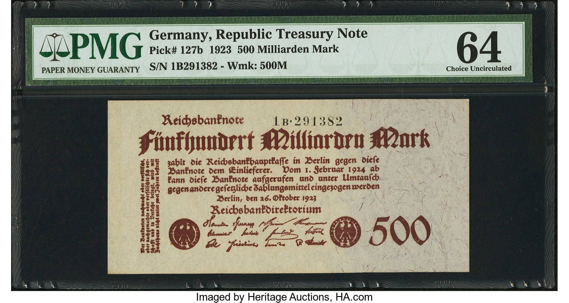 image for: Germany  500 milliarden -500,000,000,000- mark (B292as)