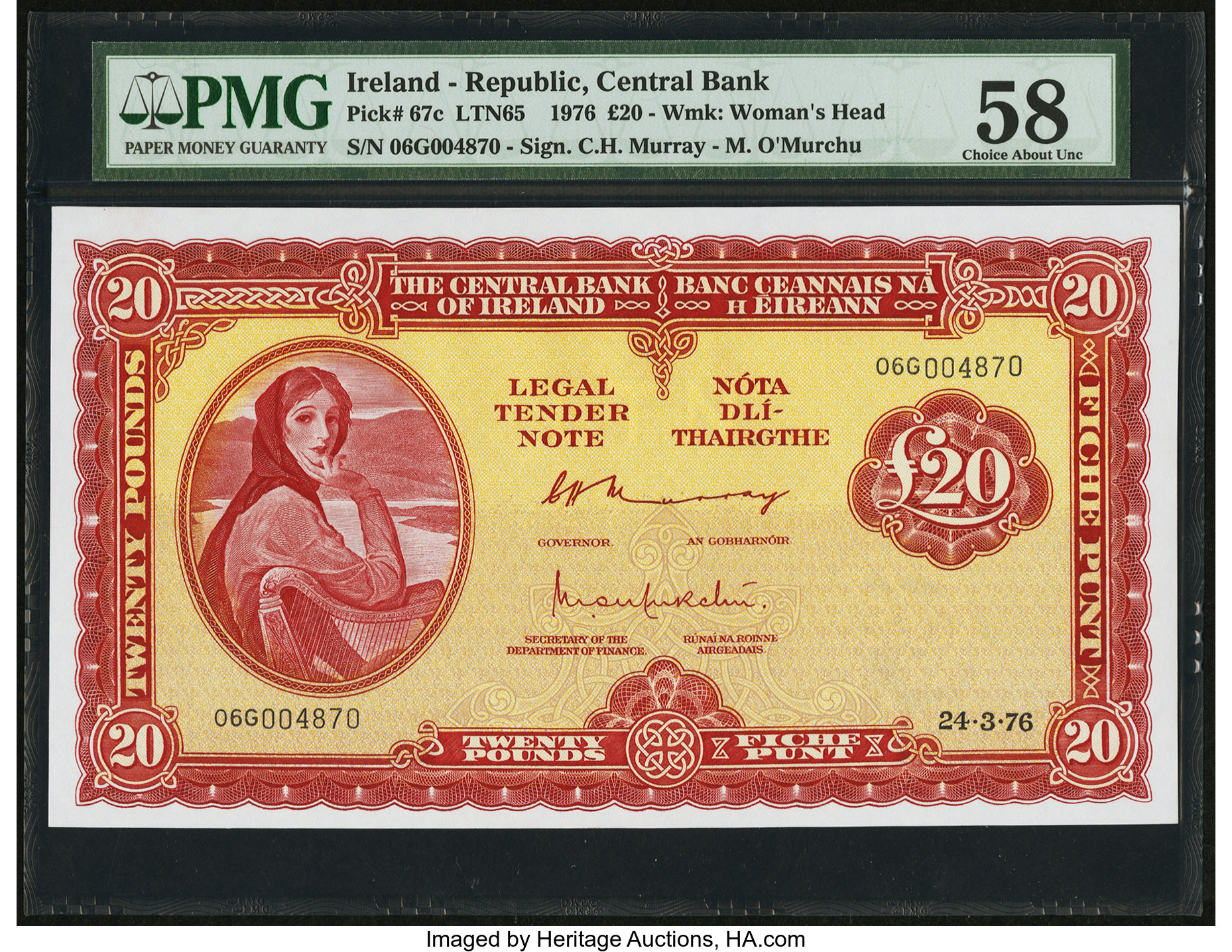 image for: Ireland, Republic of  20 pounds (B212cs)