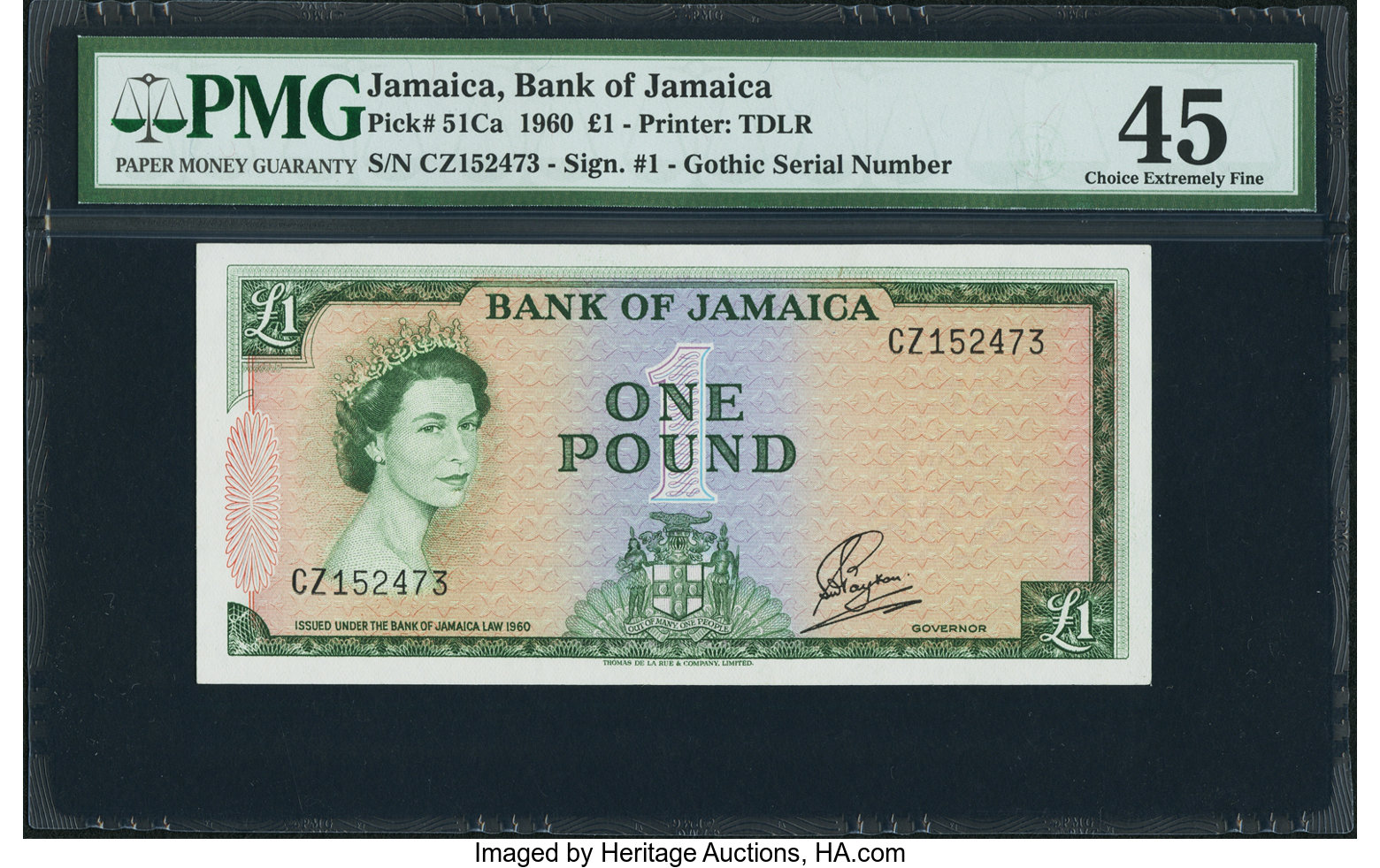image for: Jamaica  10 shillings (B205es2)