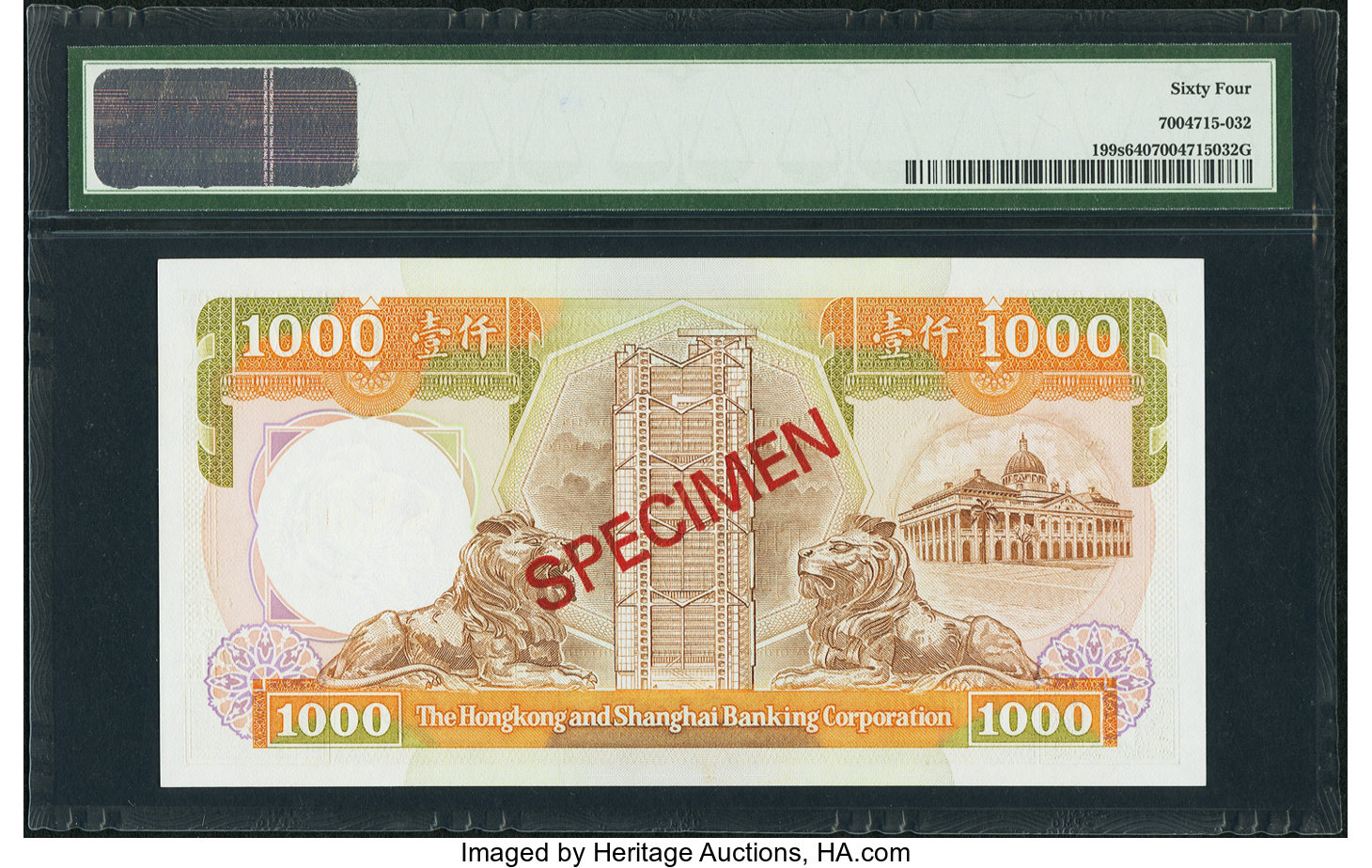 image for: Hong Kong  1,000 dollars (B680a)