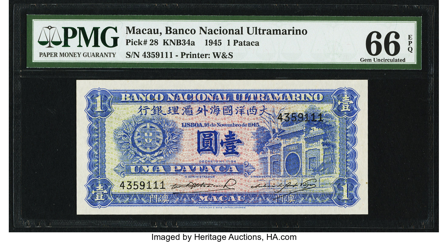 image for: Macau  1 pataca (B028bs)