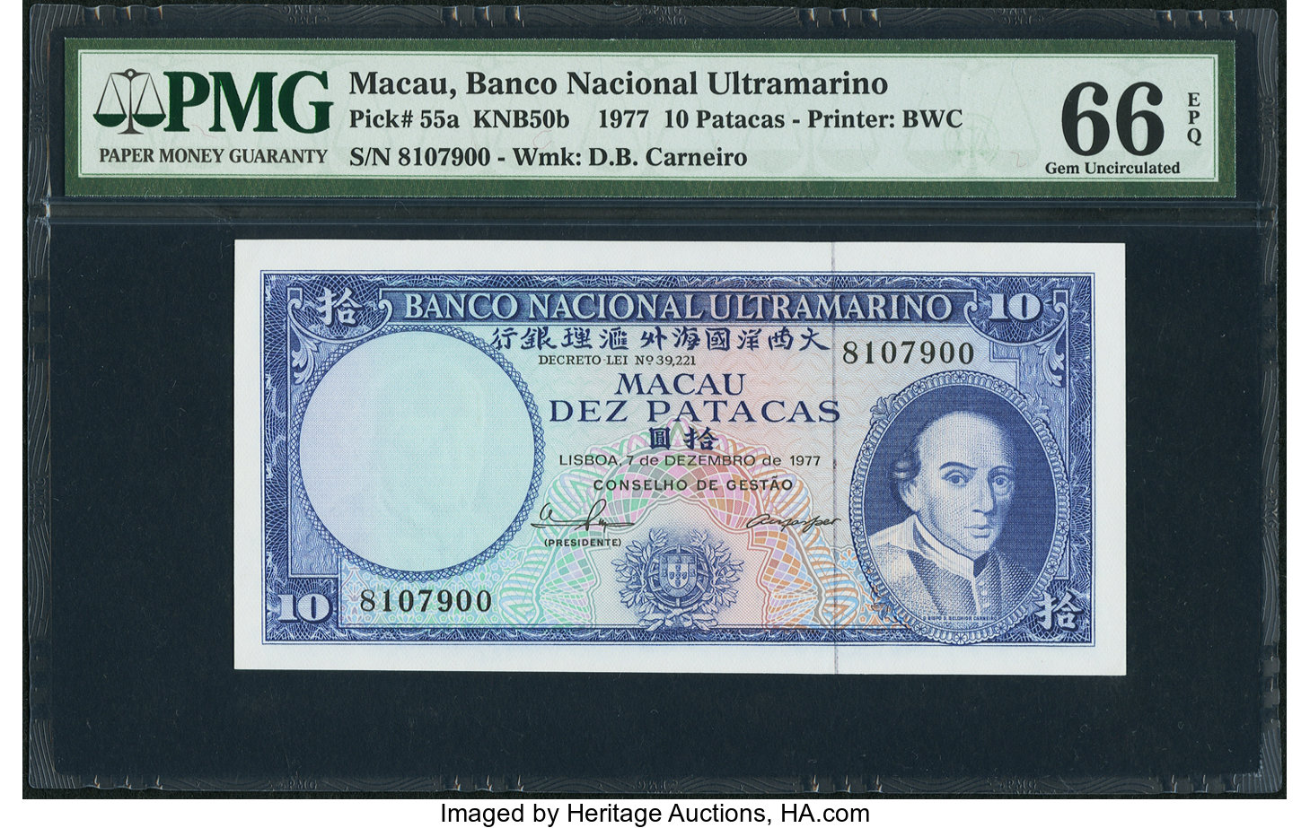 image for: Macau  10 patacas (B052ms)