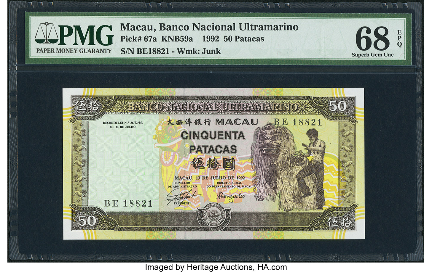 image for: Macau  50 patacas (B063a)