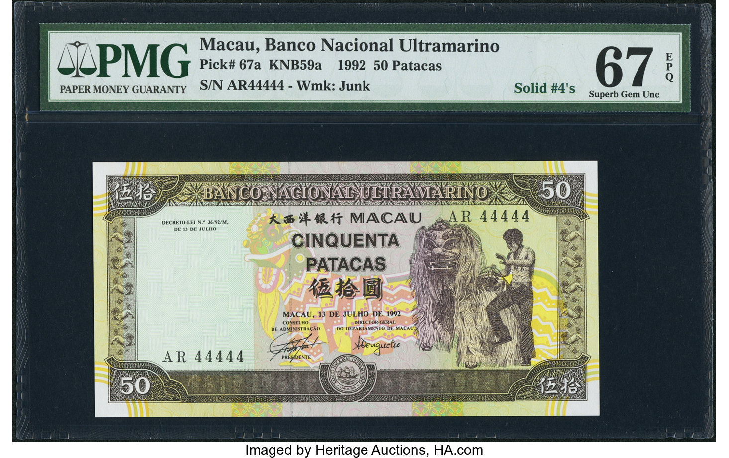 image for: Macau  50 patacas (B063a)