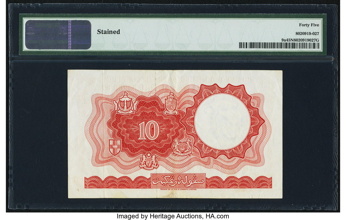 image for: Malaya and British Borneo  10 dollars(B109a)