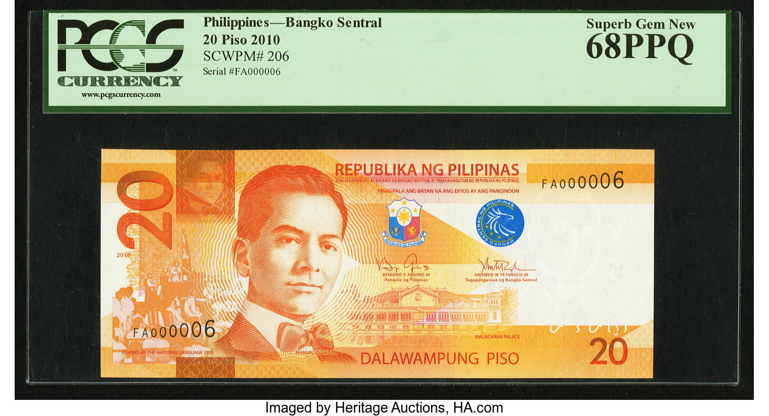 image for: Philippines  20 piso (pesos) (B1077a)