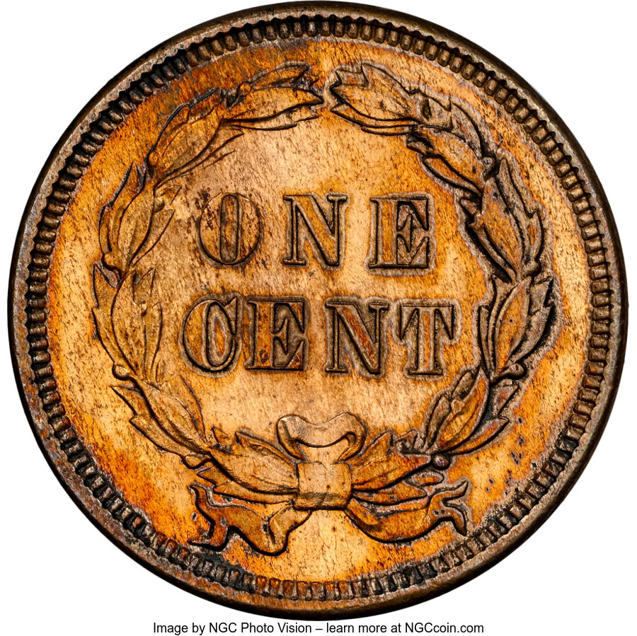 image for: 1858 P1C Indian Cent, Judd-208, Pollock-259, R.1, PR61 NGC. NGC Census: (5/58). PCGS Population: (5/128). CDN: $1,400 Whsle...