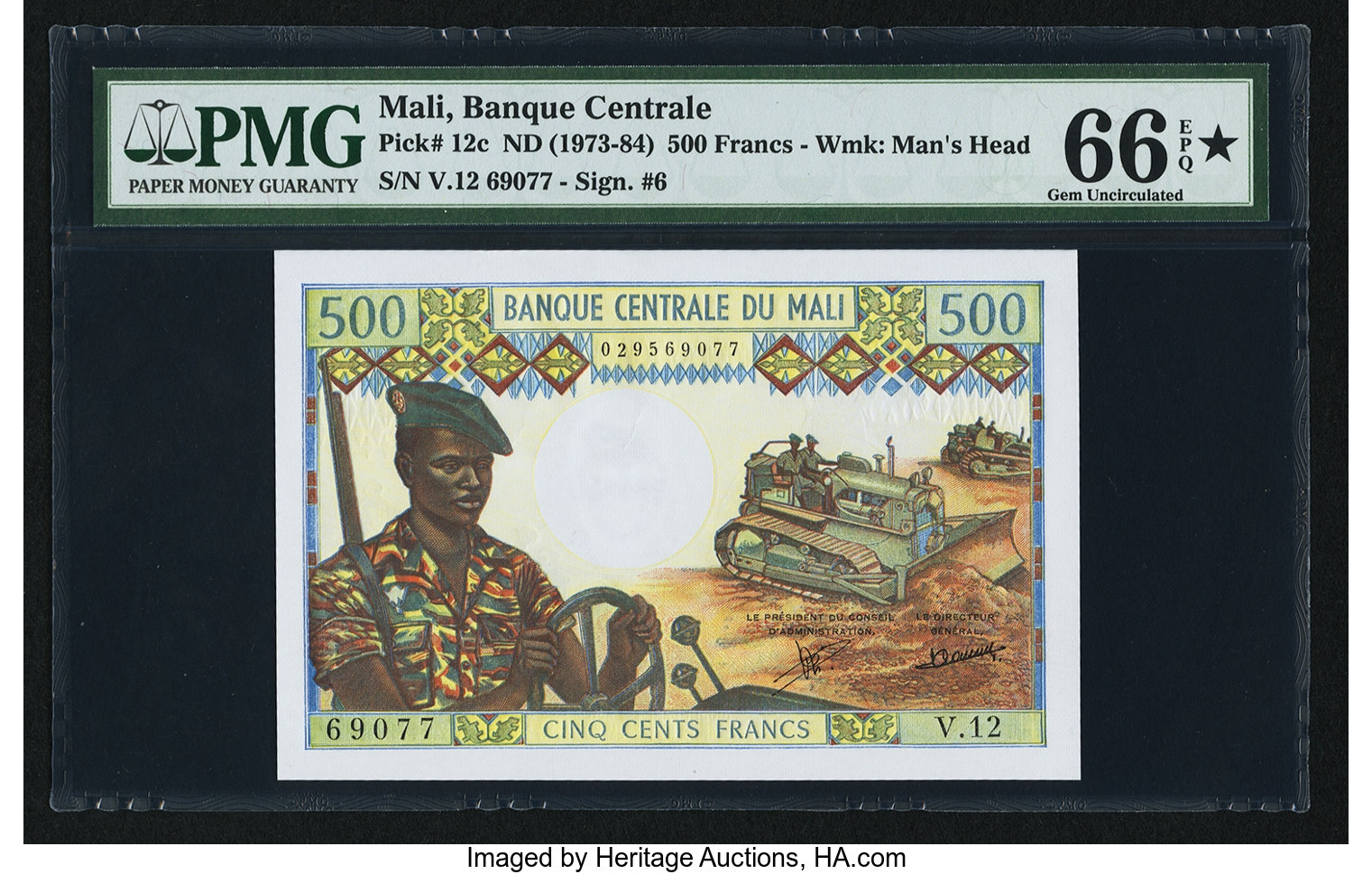 image for: Mali  500 francs(B202b)