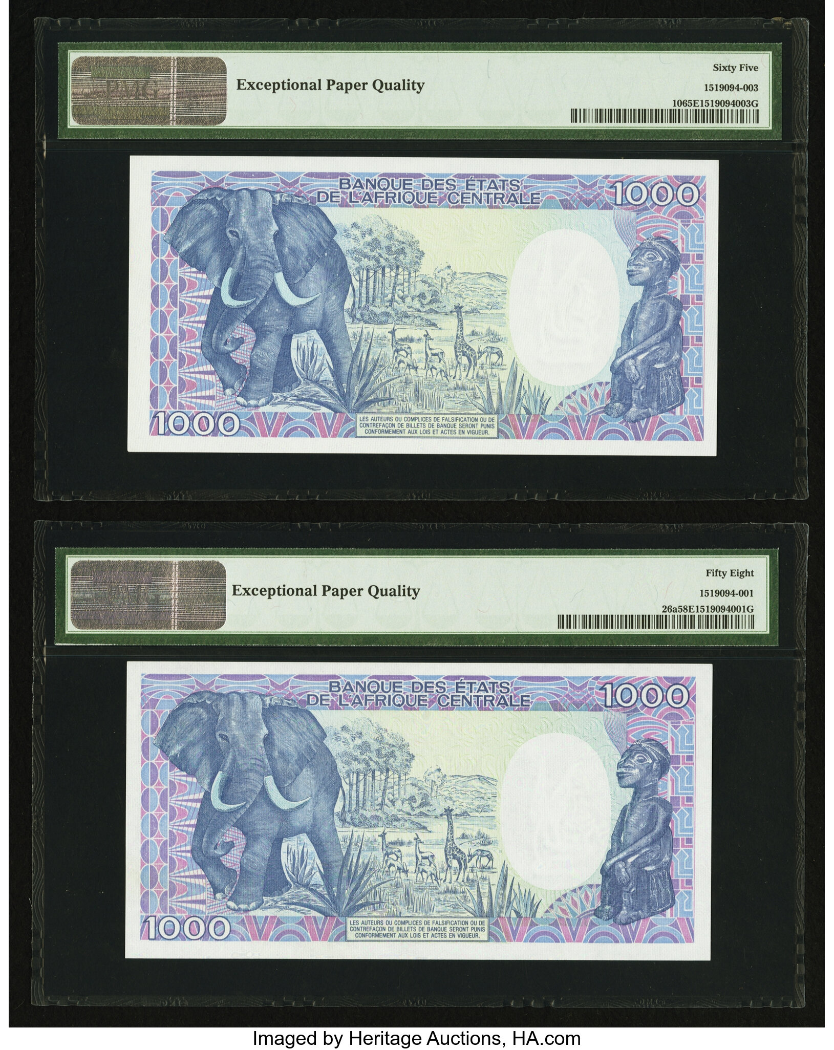 image for: Chad  1,000 francs (B210e)