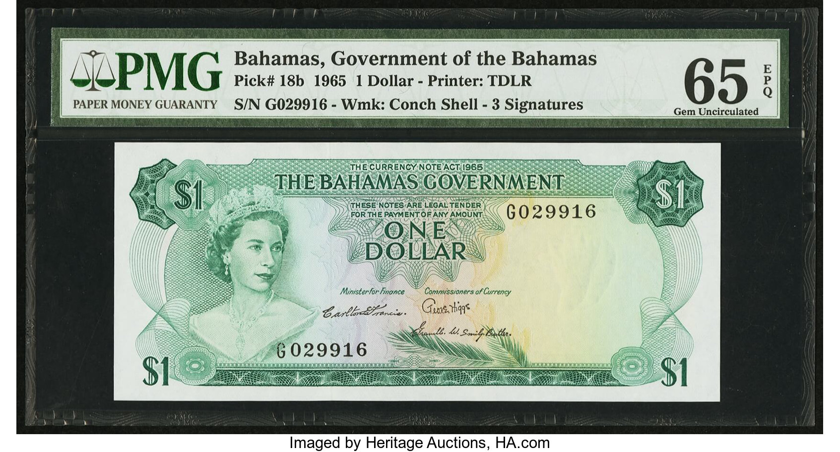 image for: Bahamas  1 dollar (B117as1)