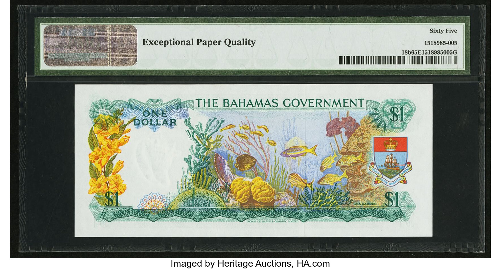 image for: Bahamas  1 dollar (B117as1)