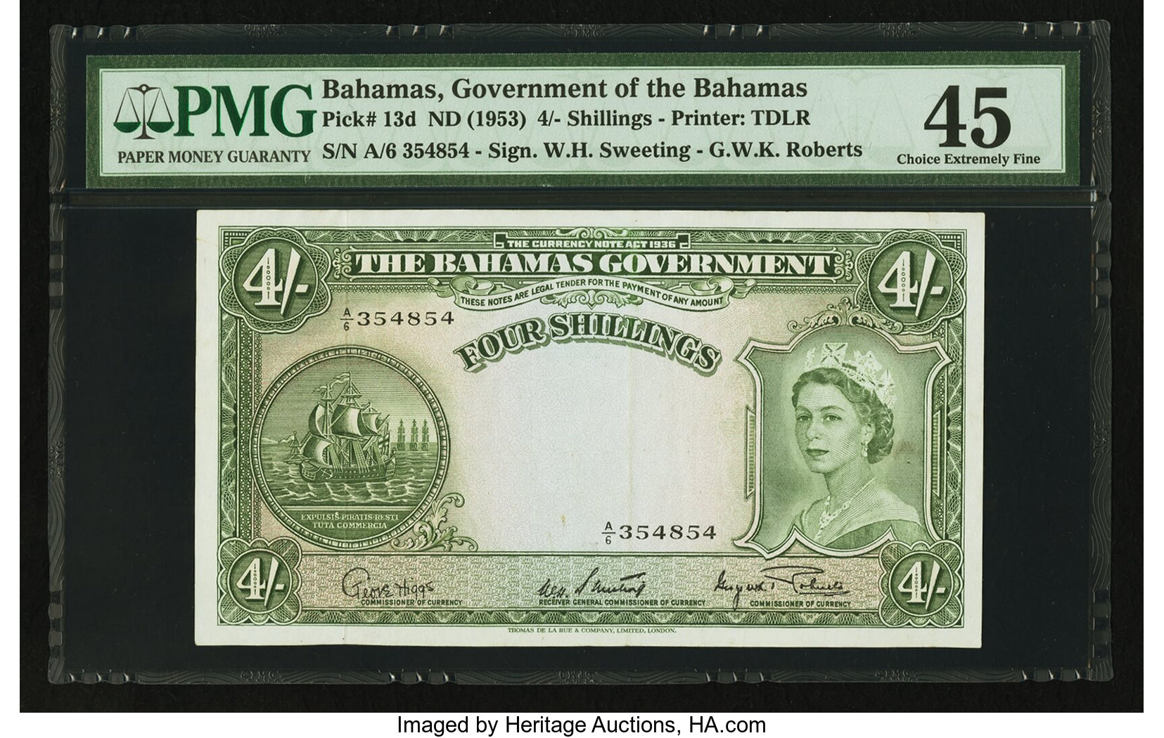 image for: Bahamas  4 shillings(B112as)