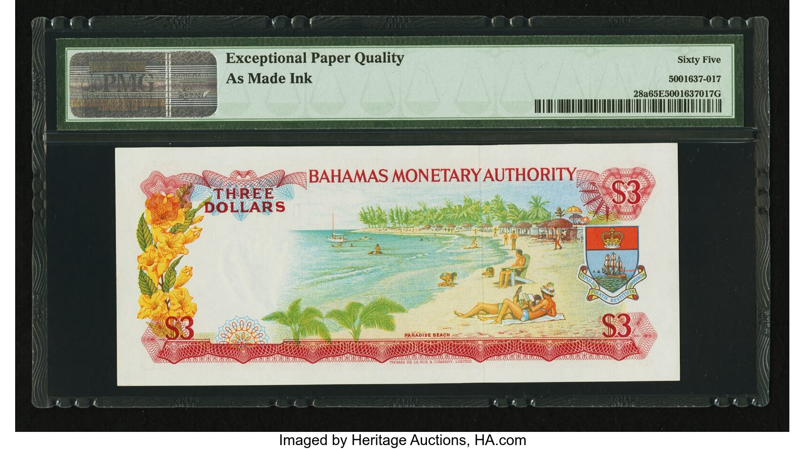 image for: Bahamas  3 dollars (B203a)