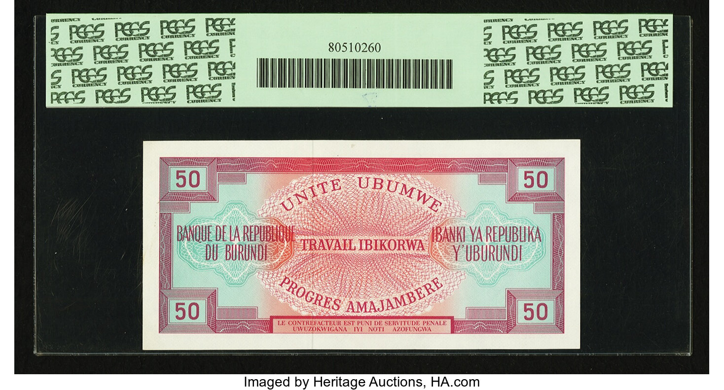 image for: Burundi  50 francs(B208s2)
